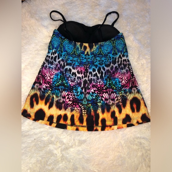 Colorful Butterfly print tankini - Picture 10 of 15